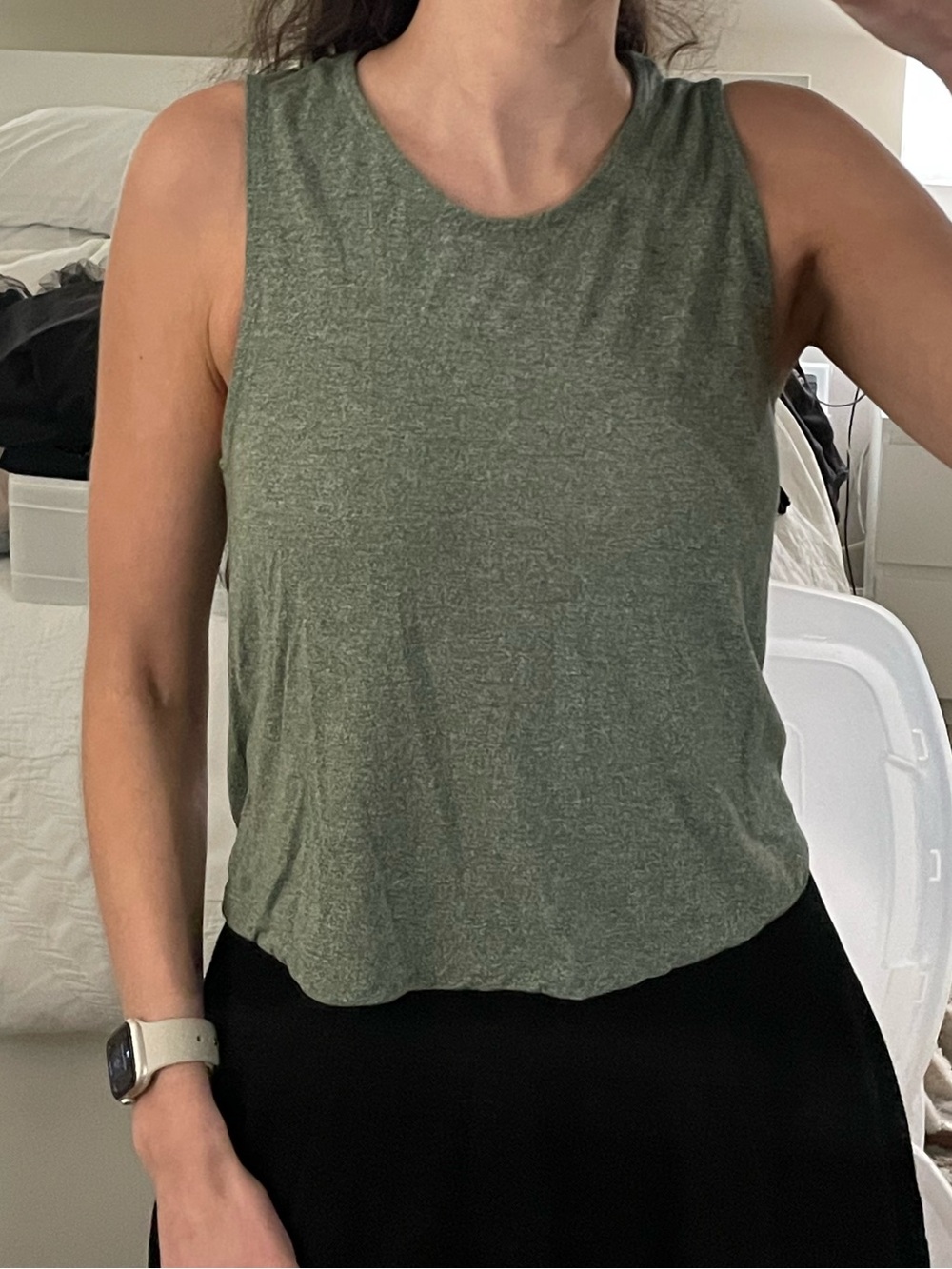 Cotton On Olive Green Sleeveless Tank Top